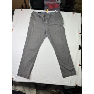 Wallin Bros Stretch Chino Pants Mens 38x30 Gray Tailored Fit #232 Used Skate